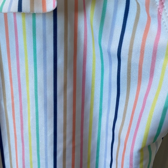 GAP Girls One-Piece Ruffle Swimsuit, Small (6), Rainbow Stripe - Picture 4 of 5